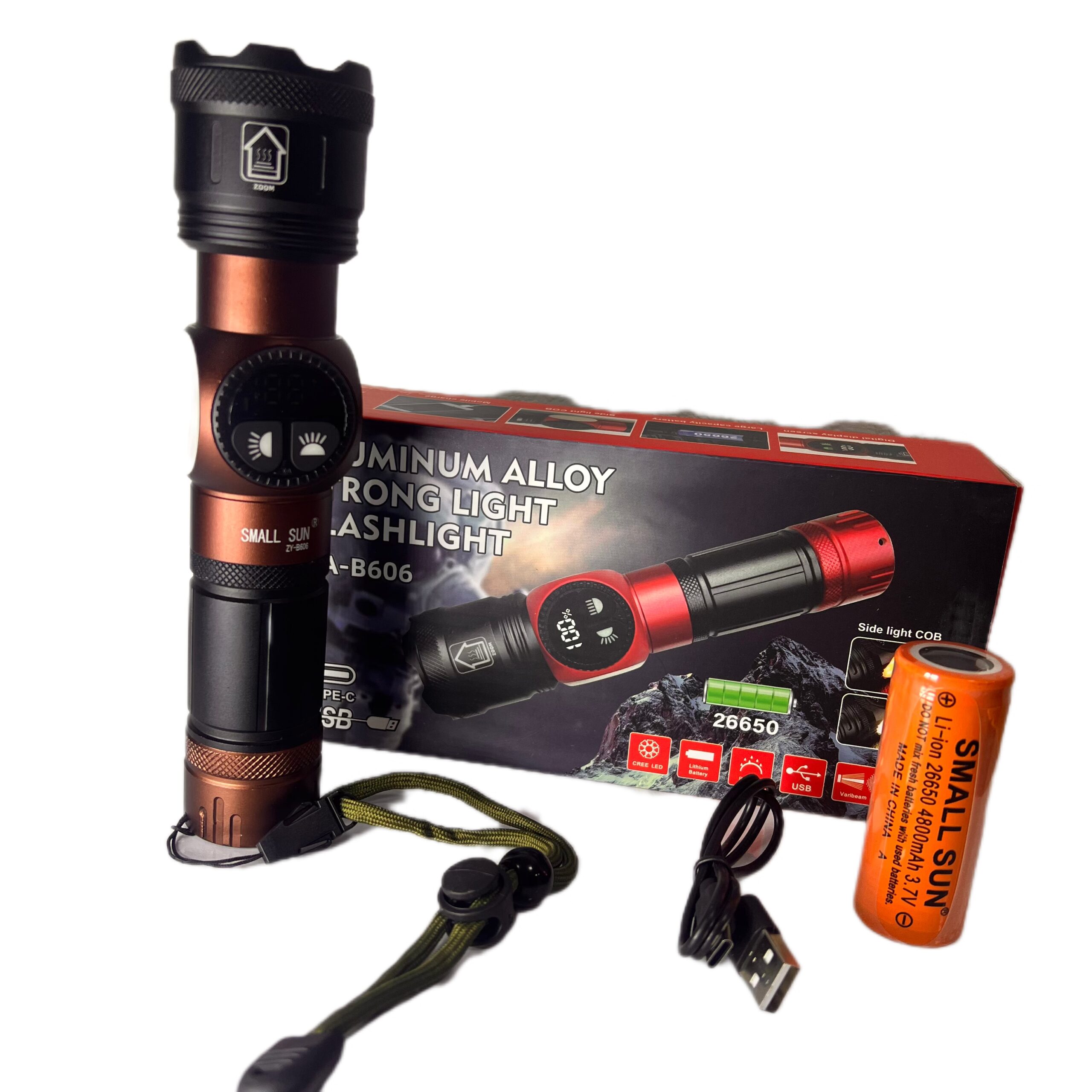 چراغ قوه اسمال سان (SMALL SUN) مدل ZY-B606 - Image 5